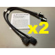 Dual set of Security Gateway harness extensions for FCA cars (two 12 pin and two 8 pin extensions) 45cm/18" Dual set of Security Gateway harness extensions for FCA cars (two 12 pin and two 8 pin extensions) 45cm/18"